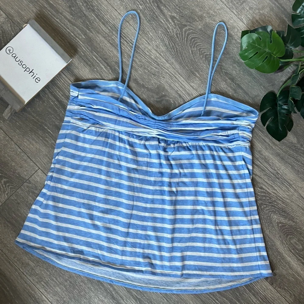 J. Crew cotton striped flowy summer top NWOT!